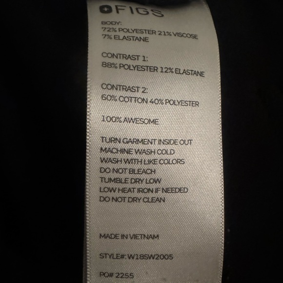 Set of 2 fig black joggers regular length xxs - Picture 3 of 3